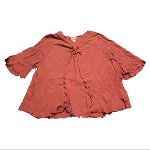 Mossimo Long-Sleeved Rose Blouse